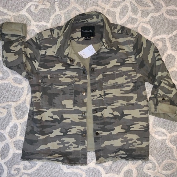 Sanctuary Tops - Camo Jacket NWT